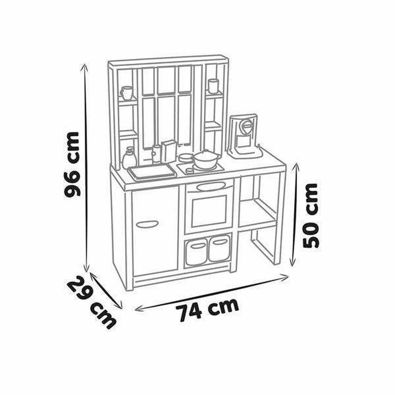 Juego Simbólico Niños: Cocina de Juguete Smoby Loft 32 Piezas