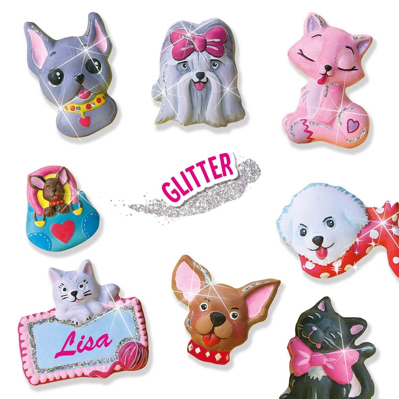 Manualidades Niños SES Creative: Juego de Escayola Perros y Gatos