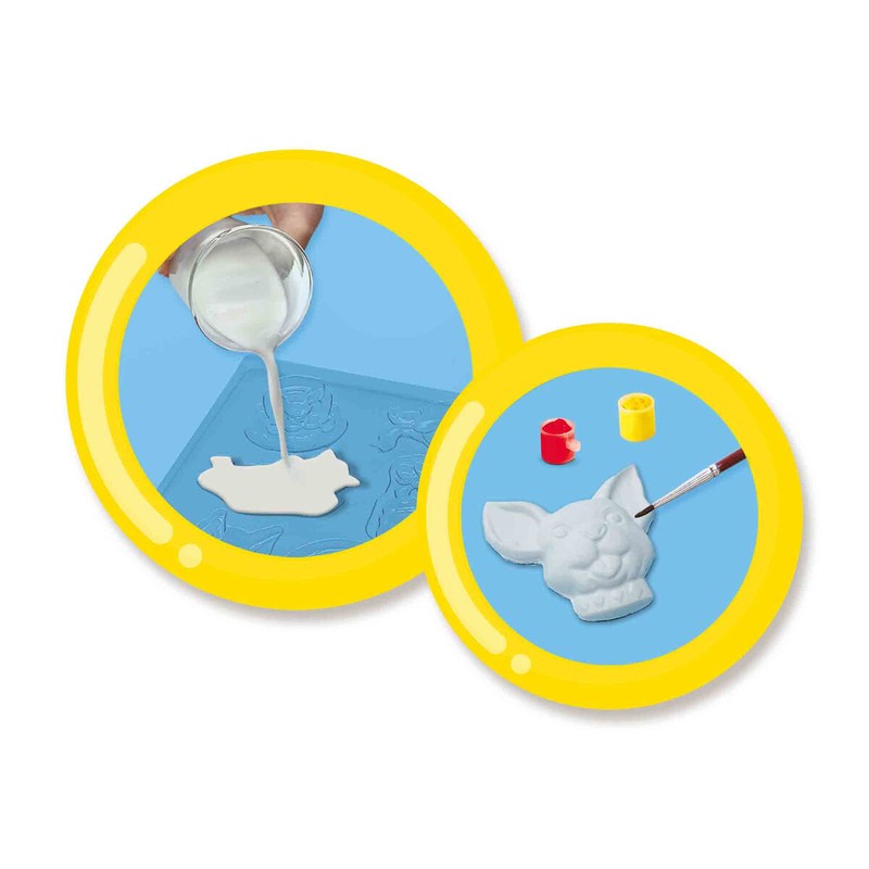 Manualidades Niños SES Creative: Juego de Escayola Perros y Gatos