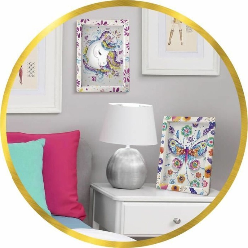 Manualidades Niños Lansay: Kit Ilustración con Lentejuelas