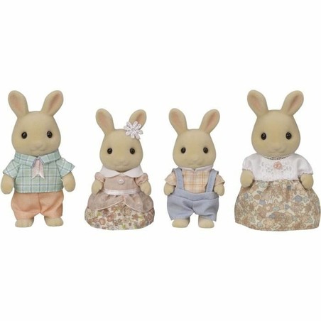 Figuras Acción Niños Sylvanian Families Familia Conejos Creme