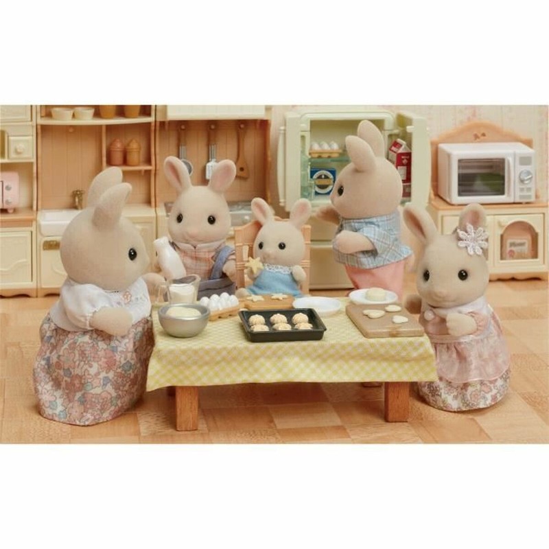 Figuras Acción Niños Sylvanian Families Familia Conejos Creme