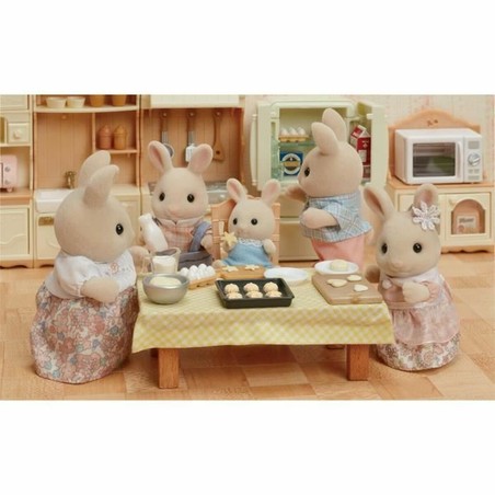 Figuras Acción Niños Sylvanian Families Familia Conejos Creme