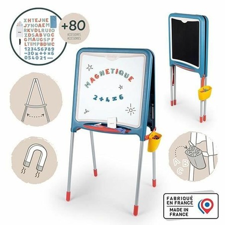 Manualidades Niños: Pizarra Doble Cara Smoby Plegable 80 Piezas - Compra online en MegaJuguetes