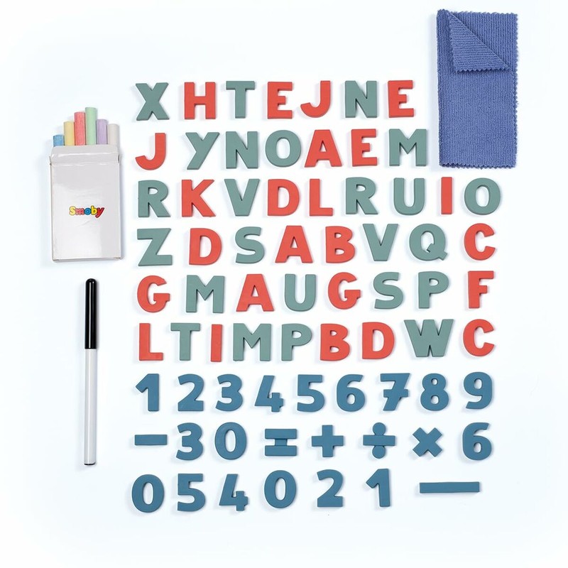 Manualidades Niños: Pizarra Doble Cara Smoby Plegable 80 Piezas