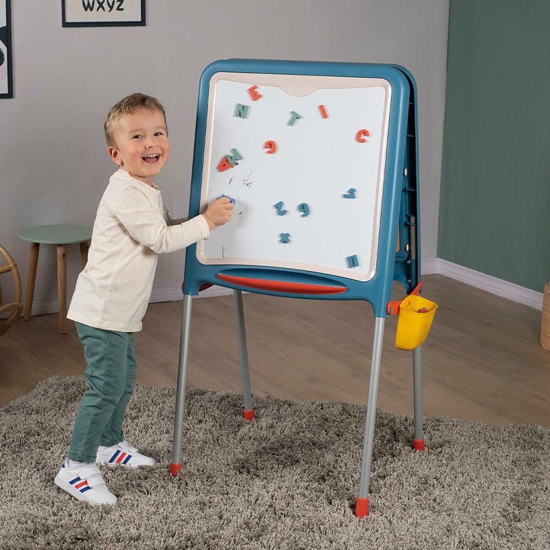 Manualidades Niños: Pizarra Doble Cara Smoby Plegable 80 Piezas