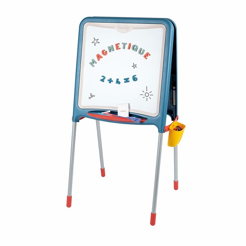 Manualidades Niños: Pizarra Doble Cara Smoby Plegable 80 Piezas