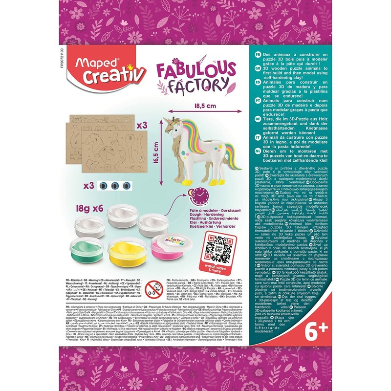 Manualidades Niños Maped Fabulous Factory Unicornio