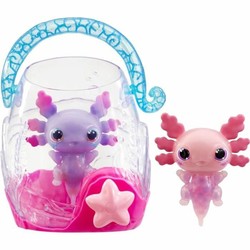 Peluche ajolote Animagic Goliath pack doble rosa y morado
