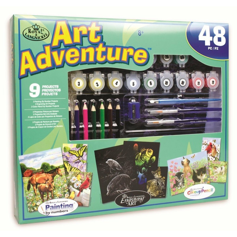 Manualidades Niños: Set de Pintura por Números Royal & Langnickel 48 Piezas - Compra online en MegaJuguetes