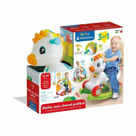 Peluches Niños: Caballo Balancín Clementoni con Ruedas y Sonidos
