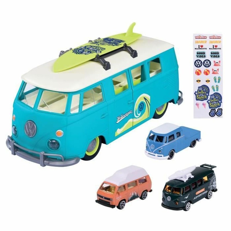 Coches Juguete Niños: Playset Majorette Volkswagen T1 Carry Case Azul