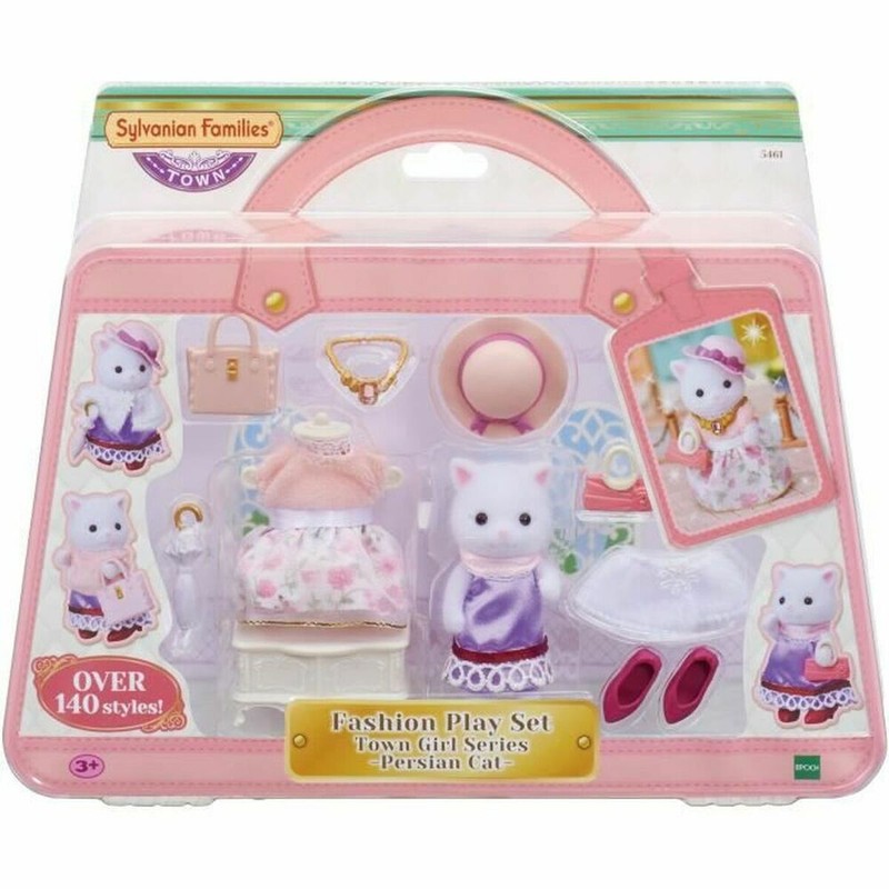 Figuras Acción Niños Sylvanian Families: Maleta Moda Gata Persa - Compra online en MegaJuguetes