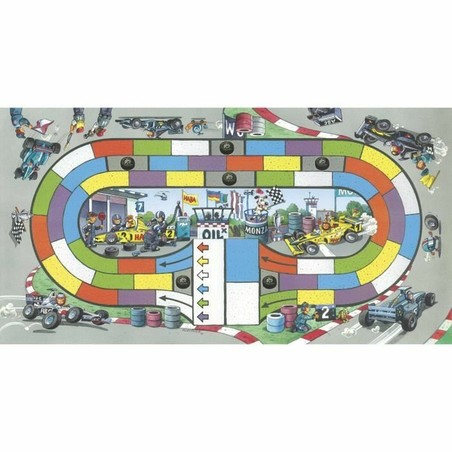 Juego competición niños HABA Monza con dados y circuito de carreras