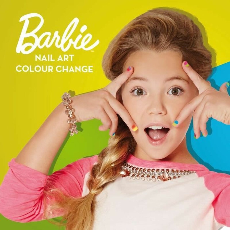 Disfraces Niños: Set de Manicura Barbie Nail Art Lisciani Giochi