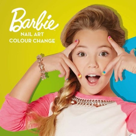 Disfraces Niños: Set de Manicura Barbie Nail Art Lisciani Giochi