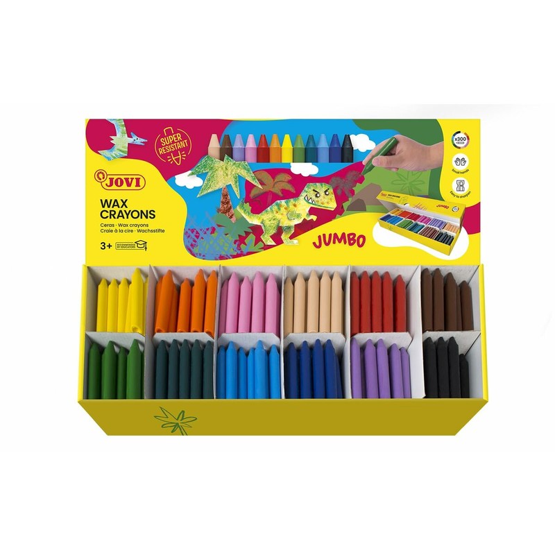 Jovi 989 Amarillo: 25 ceras para dibujo y coloreado
