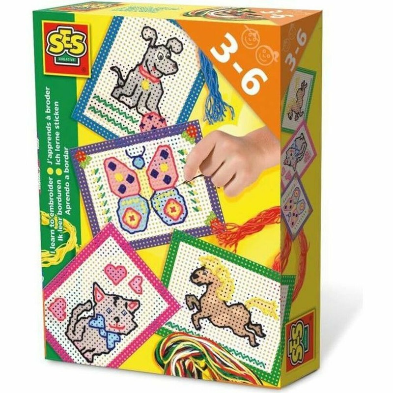 Kit Bordado Niños SES Creative: Aprende a Bordar - Compra online en MegaJuguetes