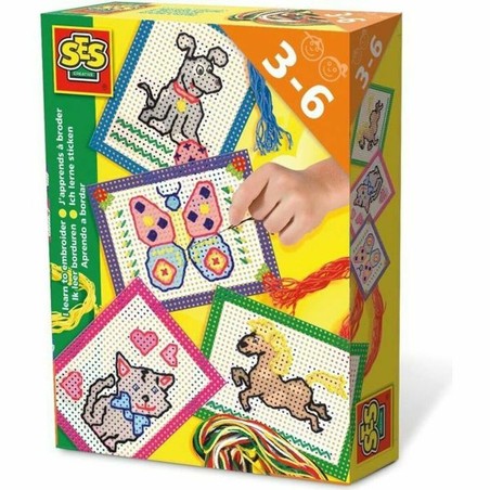 Kit Bordado Niños SES Creative: Aprende a Bordar - Compra online en MegaJuguetes