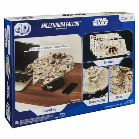 Juguetes construcción niños: Set Star Wars Millennium Falcon 223 piezas
