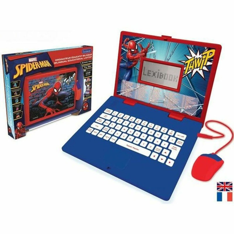 Juguetes Electrónicos Niños: Ordenador Portátil Lexibook SPIDER-MAN Bilingüe - Compra online en MegaJuguetes