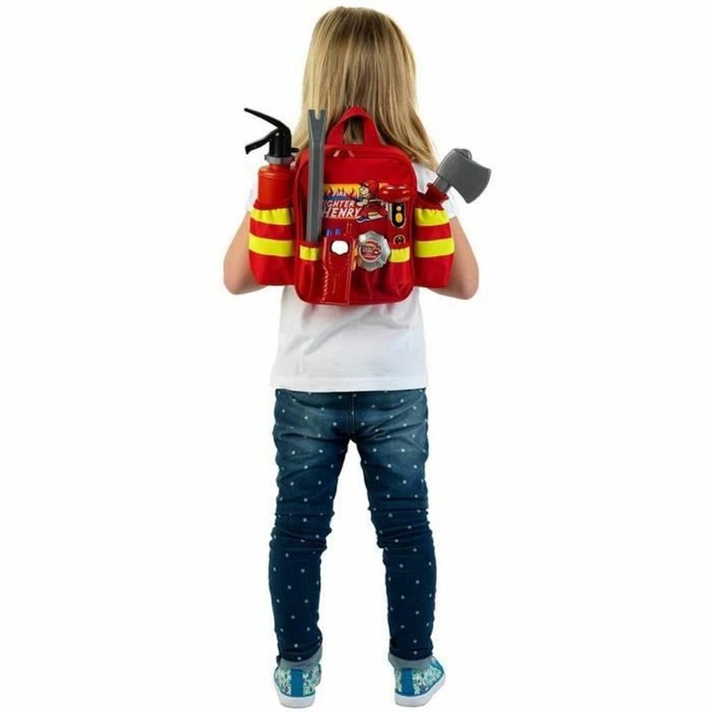 Juego Simbólico Niños: Set Bombero Klein Mochila 7 Piezas
