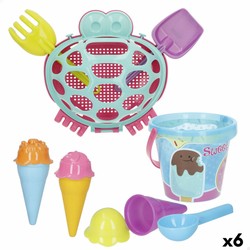 Juguetes construcción niños: Set de playa Colorbaby cangrejo con accesorios