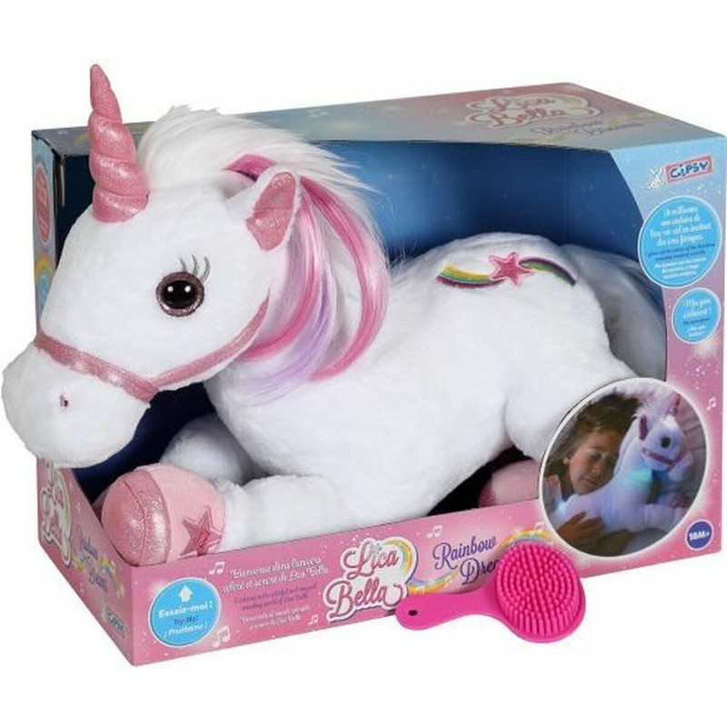 Juguetes Electrónicos Niños: Peluche Gipsy Unicorn Lica Bella con Luz - Compra online en MegaJuguetes
