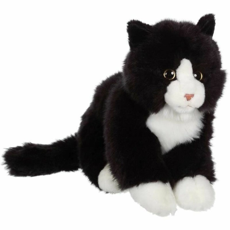 Peluches Niños Gipsy Gato Negro/Blanco Suave - Compra online en MegaJuguetes