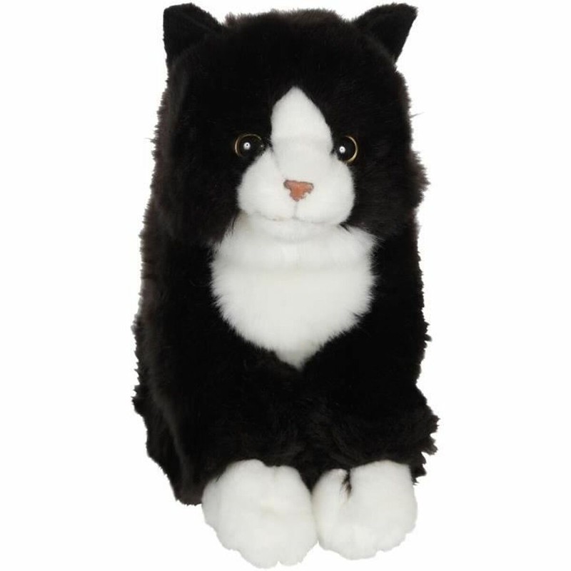 Peluches Niños Gipsy Gato Negro/Blanco Suave