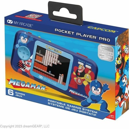 Juguetes Electrónicos Niños: Videoconsola Portátil My Arcade Pocket Player PRO Megaman Retro Azul