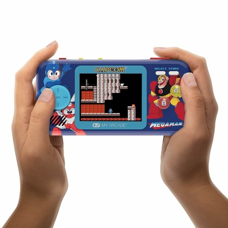 Juguetes Electrónicos Niños: Videoconsola Portátil My Arcade Pocket Player PRO Megaman Retro Azul