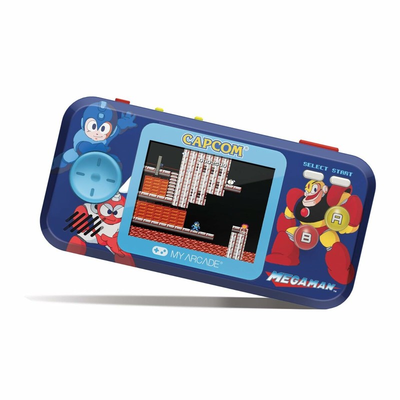 Juguetes Electrónicos Niños: Videoconsola Portátil My Arcade Pocket Player PRO Megaman Retro Azul