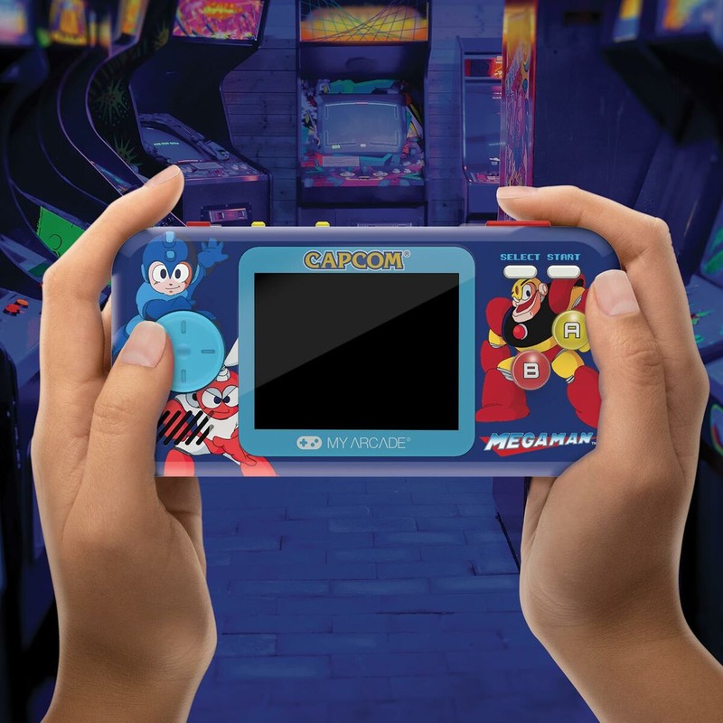 Juguetes Electrónicos Niños: Videoconsola Portátil My Arcade Pocket Player PRO Megaman Retro Azul