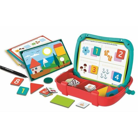 Juegos Mesa Niños Clementoni: Maletín Educativo Números y Formas - Compra online en MegaJuguetes