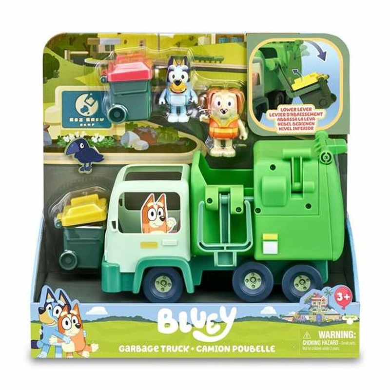Coches Juguete Niños: Camión de Basura Bluey Playset con Figuras - Compra online en MegaJuguetes