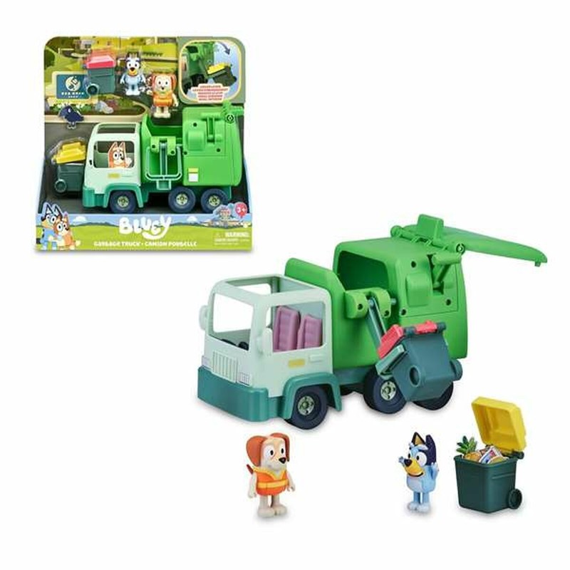 Coches Juguete Niños: Camión de Basura Bluey Playset con Figuras