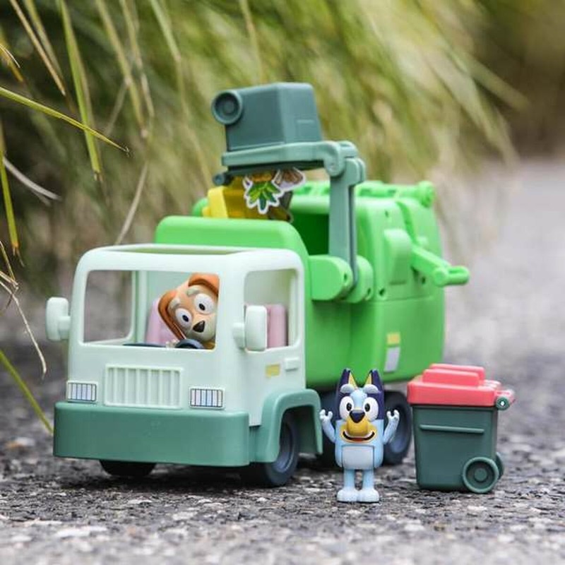 Coches Juguete Niños: Camión de Basura Bluey Playset con Figuras