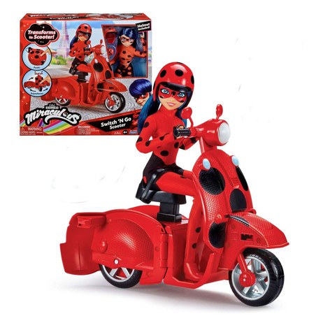 Figuras Acción Niños Miraculous: Ladybug en Moto