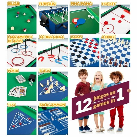 Juegos Mesa Niños Colorbaby Multijuegos 12 en 1