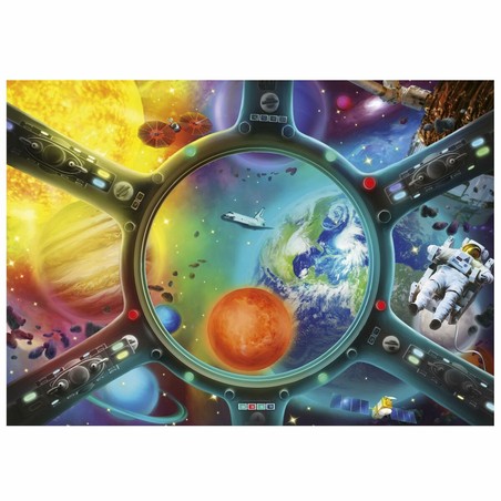 Regalo original puzzle - escena de astronauta en el universo