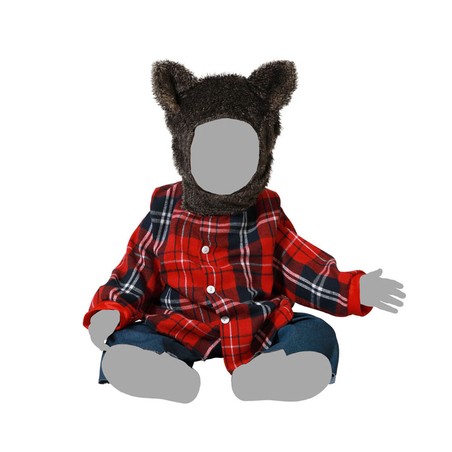 Disfraces Niños: Disfraz Bebé Lobo Marrón BigBuy Carnival