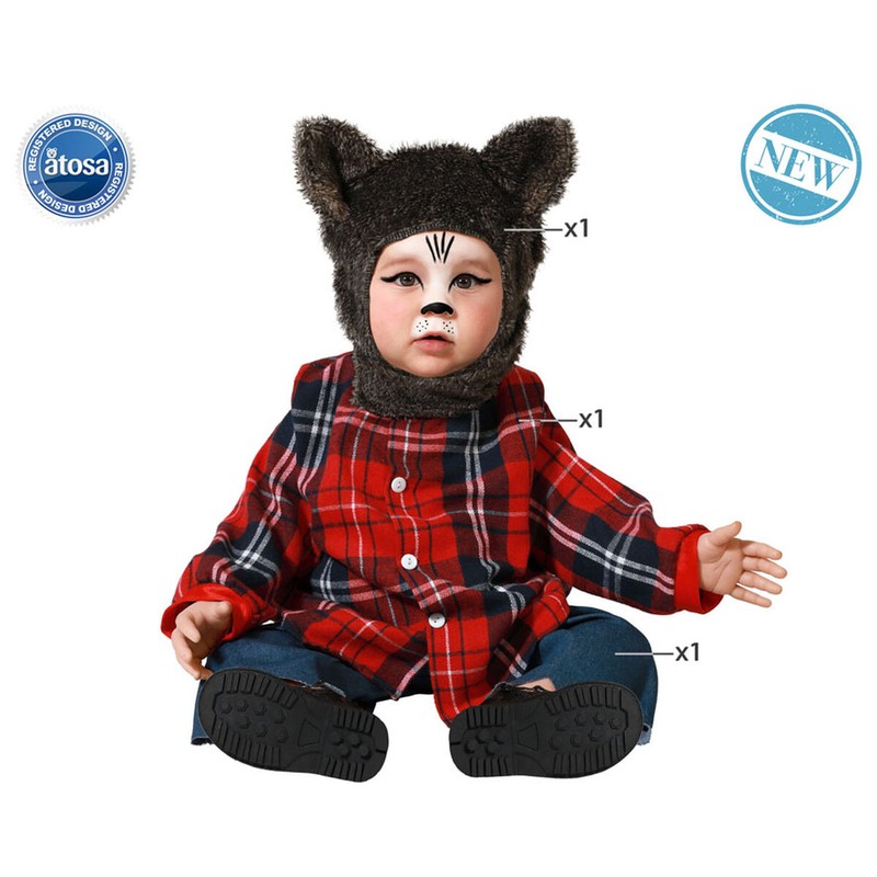 Disfraces Niños: Disfraz Bebé Lobo Marrón BigBuy Carnival