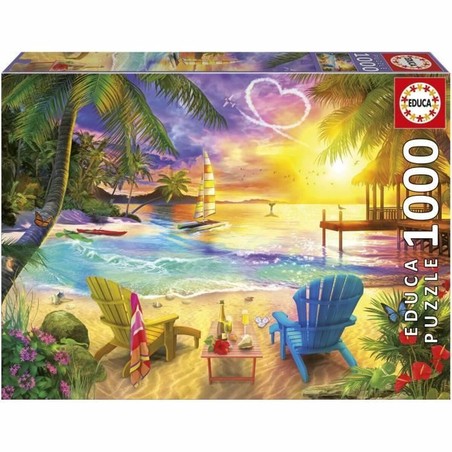Puzzle Educa 1000 Piezas Love Beach paisaje idílico