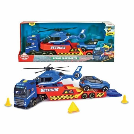 Coches Juguete Niños: Camión Dickie Toys Rescue Transporter - Compra online en MegaJuguetes