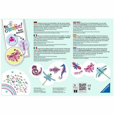 Manualidades Niños Ravensburger Be creative! Pearls Animals