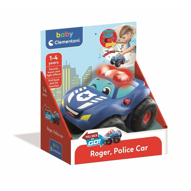 Coche de juguete interactivo Clementoni Roger Azul para bebés