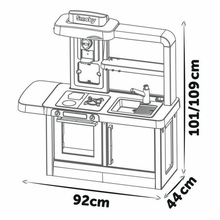 Juego Simbólico Niños: Cocina de Juguete Smoby Tefal Altura Ajustable