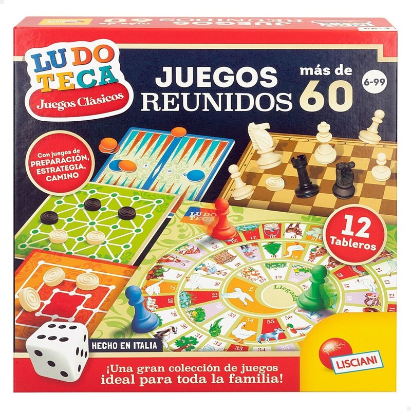 Juegos Mesa Niños Lisciani Giochi – 60 Juegos Reunidos Educativos