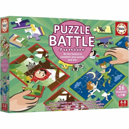 niños jugando con puzzles educativos niños de cuentos